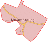 Χάρτης Μυλοπόταμος Δράμα