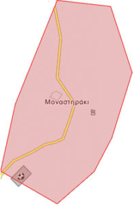 Χάρτης Μοναστηράκι Δράμας
